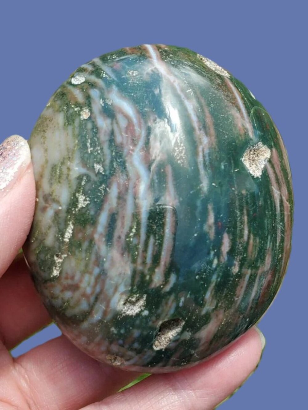 Ocean Jasper Palm Stone (0J112)